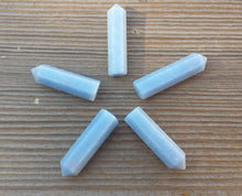 Load image into Gallery viewer, NATURAL ANGELITE Single Terminated Gemstone Crystal Pencil Point (One)