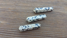 Load image into Gallery viewer, NATURAL DALMATIAN JASPER Double Terminated Gemstone Crystal Pencil Point (One)
