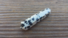 Load image into Gallery viewer, NATURAL DALMATIAN JASPER Double Terminated Gemstone Crystal Pencil Point (One)