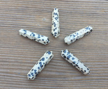 Load image into Gallery viewer, NATURAL DALMATIAN JASPER Double Terminated Gemstone Crystal Pencil Point (One)