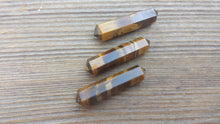Load image into Gallery viewer, NATURAL TIGER EYE Double Terminated Gemstone Crystal Pencil Point (One)