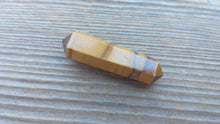 Load image into Gallery viewer, NATURAL TIGER EYE Double Terminated Gemstone Crystal Pencil Point (One)