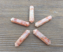 Load image into Gallery viewer, NATURAL SUNSTONE Double Terminated Gemstone Crystal Pencil Point (One)