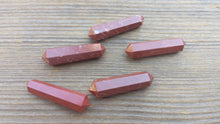 Load image into Gallery viewer, NATURAL RED JASPER Double Terminated Gemstone Crystal Pencil Point (One)