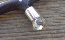 Load image into Gallery viewer, Rosewood Tree Inspired Wand with Clear Quartz Spheres