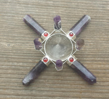 Load image into Gallery viewer, AMETHYST Antenna Environment Energy Generator With Garnet Accents