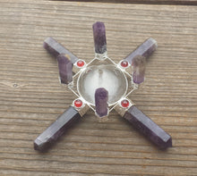 Load image into Gallery viewer, AMETHYST Antenna Environment Energy Generator With Garnet Accents