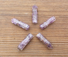 Load image into Gallery viewer, AMETHYST ORGONE Single Terminated Gemstone Crystal Pencil Point (One)