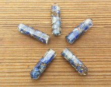 Load image into Gallery viewer, LAPIS LAZULI ORGONE Single Terminated Gemstone Crystal Pencil Point (One)