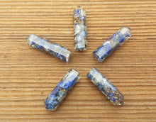Load image into Gallery viewer, LAPIS LAZULI ORGONE Single Terminated Gemstone Crystal Pencil Point (One)