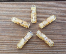 Load image into Gallery viewer, YELLOW JADE ORGONE Single Terminated Gemstone Crystal Pencil Point (One)
