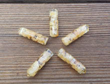 Load image into Gallery viewer, YELLOW JADE ORGONE Single Terminated Gemstone Crystal Pencil Point (One)