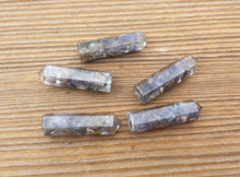 Load image into Gallery viewer, BLUE AVENTURINE ORGONE Single Terminated Gemstone Crystal Pencil Point (One)