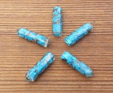 Load image into Gallery viewer, TURQUOISE ORGONE Single Terminated Gemstone Crystal Pencil Point (One)