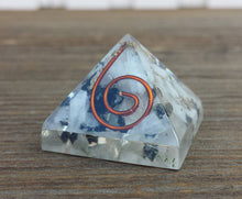 Load image into Gallery viewer, Small (25-30mm) RAINBOW MOONSTONE COIL Orgone Gemstone Pyramid Small Pyramid Orgone