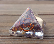 Load image into Gallery viewer, Small (25-30mm) MOOKAITE JASPER COIL Orgone Gemstone Pyramid Small Pyramid Orgone