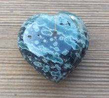 Load image into Gallery viewer, Large NATURAL RAINFOREST RHYOLITE Gemstone Puffy Heart 60-70mm