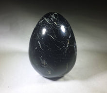 Load image into Gallery viewer, BLACK TOURMALINE EGG Natural Stone Hand Carved Gemstone Egg