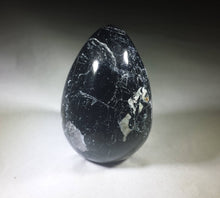 Load image into Gallery viewer, BLACK TOURMALINE EGG Natural Stone Hand Carved Gemstone Egg