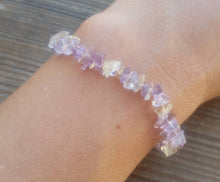 Load image into Gallery viewer, AMETRINE Natural Stone Gemstone Stretchy Chip Bracelet