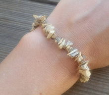 Load image into Gallery viewer, PICTURE JASPER Natural Stone Gemstone Stretchy Chip Bracelet