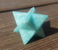 Load image into Gallery viewer, GEMSTONE MERKABA STAR Natural Amazonite (One)
