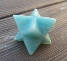 Load image into Gallery viewer, GEMSTONE MERKABA STAR Natural Amazonite (One)