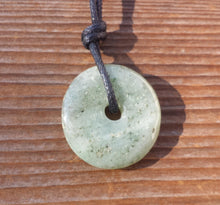 Load image into Gallery viewer, GREEN AVENTURINE Doughnut Pendant With Cord Stone Natural Gemstone