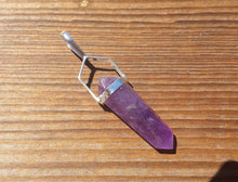 Load image into Gallery viewer, Natural AMETHYST Crystal D - Point Pendant Gemstone