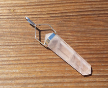 Load image into Gallery viewer, Natural CLEAR QUARTZ Crystal D - Point Pendant Gemstone