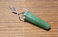 Load image into Gallery viewer, Natural GREEN AVENTURINE Crystal D - Point Pendant Gemstone