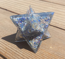 Load image into Gallery viewer, Extra Large (80-85MM) LAPIS LAZULI Orgone Gemstone Merkaba Star (One)