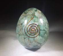 Load image into Gallery viewer, Large (70-75mm) GREEN AVENTURINE Orgone Gemstone Egg