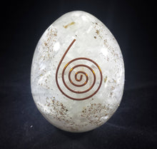 Load image into Gallery viewer, Large (70-75mm) SELENITE Orgone Gemstone Egg