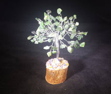 Load image into Gallery viewer, Natural GREEN JADE Gemstone Chip Tree With 100 Stones Crystal Tree Of Life