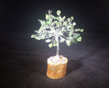 Load image into Gallery viewer, Natural GREEN JADE Gemstone Chip Tree With 100 Stones Crystal Tree Of Life