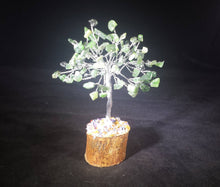 Load image into Gallery viewer, Natural GREEN JADE Gemstone Chip Tree With 100 Stones Crystal Tree Of Life