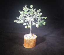 Load image into Gallery viewer, Natural GREEN JADE Gemstone Chip Tree With 100 Stones Crystal Tree Of Life