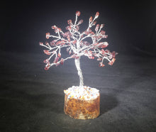 Load image into Gallery viewer, Natural GARNET Gemstone Chip Tree With 100 Stones Crystal Tree Of Life