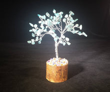 Load image into Gallery viewer, Natural AQUAMARINE Gemstone Chip Tree With 100 Stones Crystal Tree Of Life