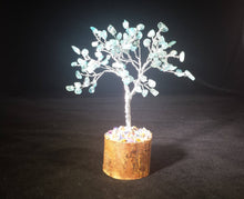 Load image into Gallery viewer, Natural AQUAMARINE Gemstone Chip Tree With 100 Stones Crystal Tree Of Life