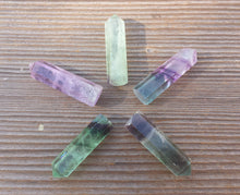 Load image into Gallery viewer, NATURAL FLUORITE Single Terminated Gemstone Crystal Pencil Point (One)