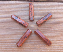 Load image into Gallery viewer, NATURAL MAHOGANY OBSIDIAN Single Terminated Gemstone Crystal Pencil Point (One)