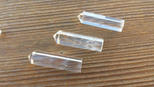 Load image into Gallery viewer, NATURAL CLEAR QUARTZ  Single Terminated Gemstone Crystal Pencil Point (One)