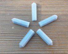 Load image into Gallery viewer, NATURAL ANGELITE Single Terminated Gemstone Crystal Pencil Point (One)