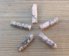 Load image into Gallery viewer, NATURAL RHODONITE Single Terminated Gemstone Crystal Pencil Point (One)