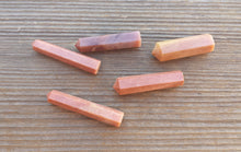 Load image into Gallery viewer, NATURAL RED AVENTURINE Single Terminated Gemstone Crystal Pencil Point (One)