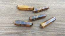 Load image into Gallery viewer, NATURAL TIGER EYE Double Terminated Gemstone Crystal Pencil Point (One)