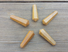 Load image into Gallery viewer, NATURAL CAMEL JASPER Double Terminated Gemstone Crystal Pencil Point (One)