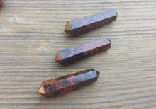 Load image into Gallery viewer, NATURAL MAHOGANY OBSIDIAN Double Terminated Gemstone Crystal Pencil Point (One)